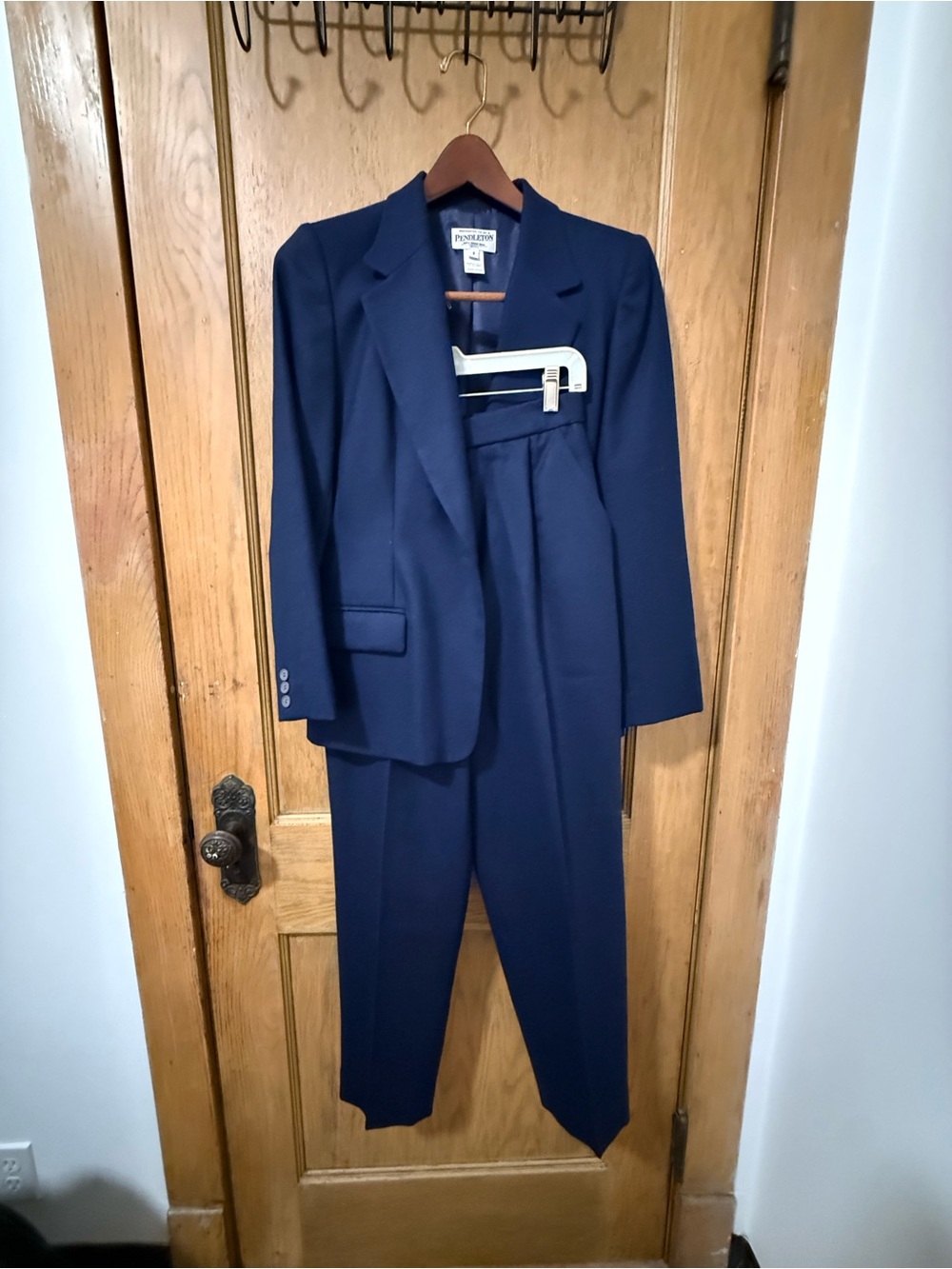 Pendleton Women’s Navy Two-Piece Suit Blazer & Pants